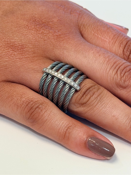 Alor Jewelry - Alor diamond & cable ring sz 6